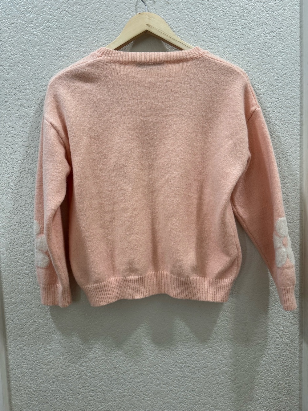Petal & Pup Pink Floral Crew Neck Sweater - Picture 3 of 5